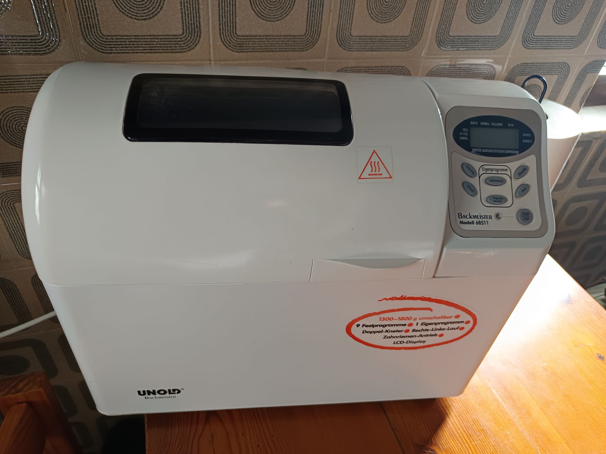 Panificadora Unold Backmeister 1800g