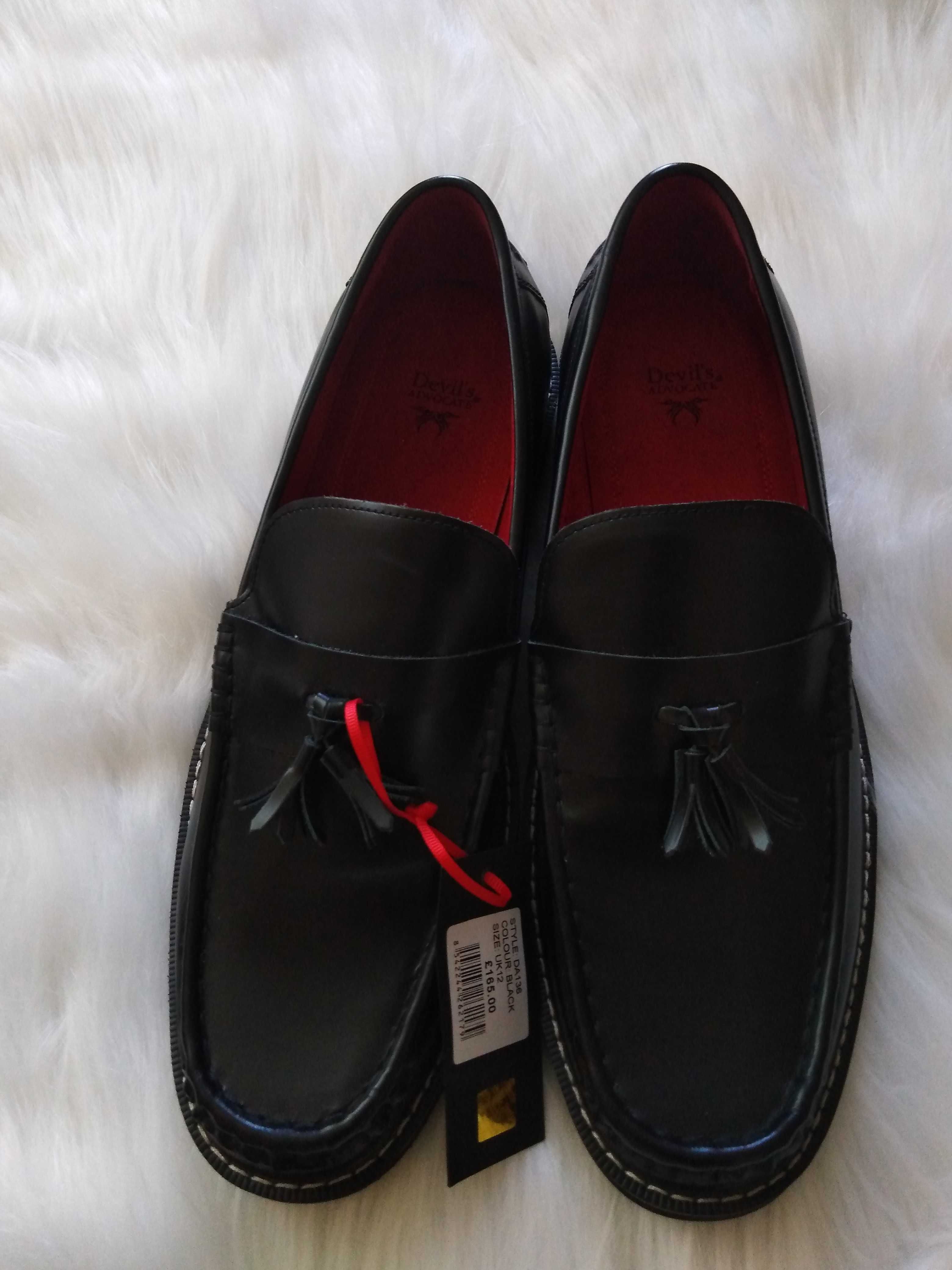 Skórzane loafers/mokasyny rozmiar 46, UK 12