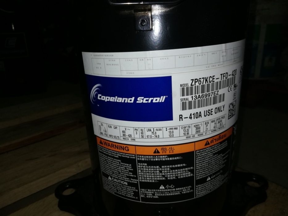 Compressor Copeland Scroll ZP67KCE-TFD-420