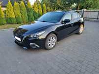 Mazda 3 Automat 2.0/120KM Benzyna NAVI 106.647km Czarna 2016/2017 r