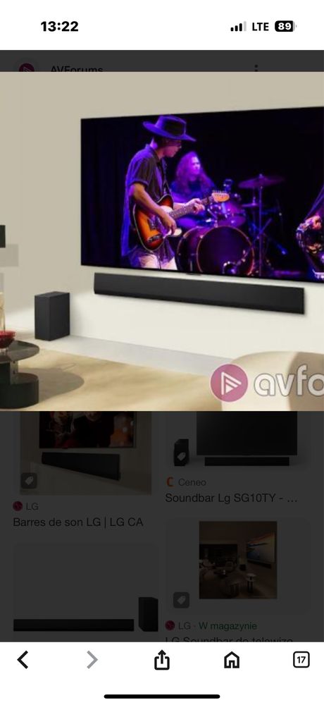Soundbar lg sg10ty