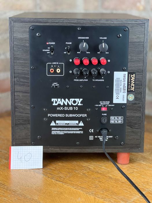 Subwoofer aktywny Tannoy mX-Sub 10 – mocny bas do kina domowego