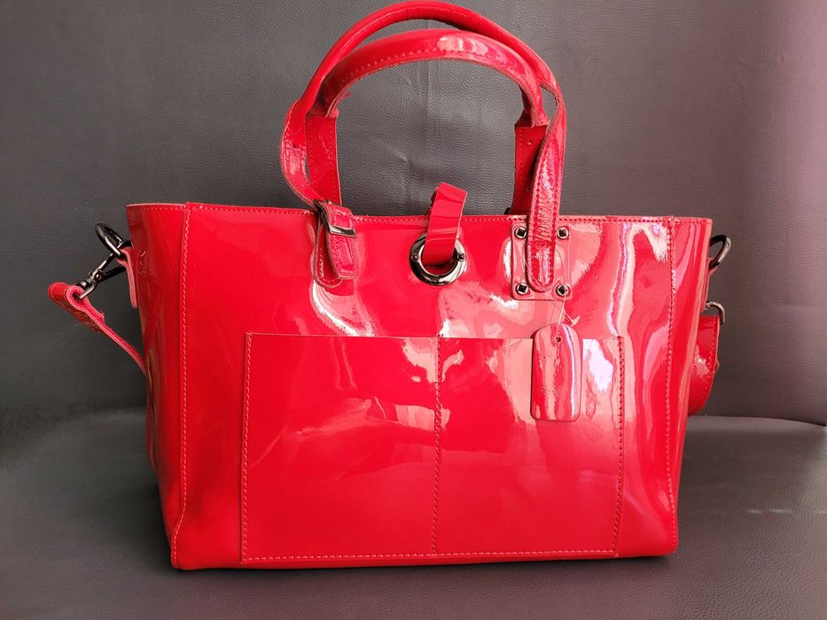 Сумка женская кожаная лаковая/ Сумка жіноча /Шкіряна сумка лакована/