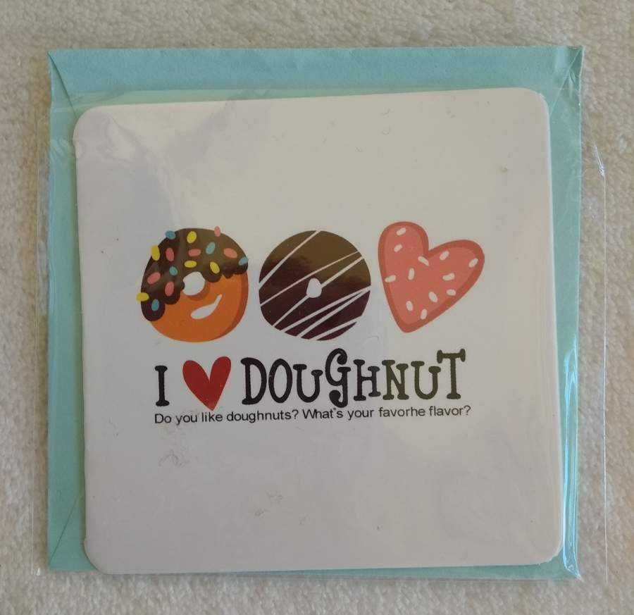 Postal fofinho - I Love Donuts - NOVO