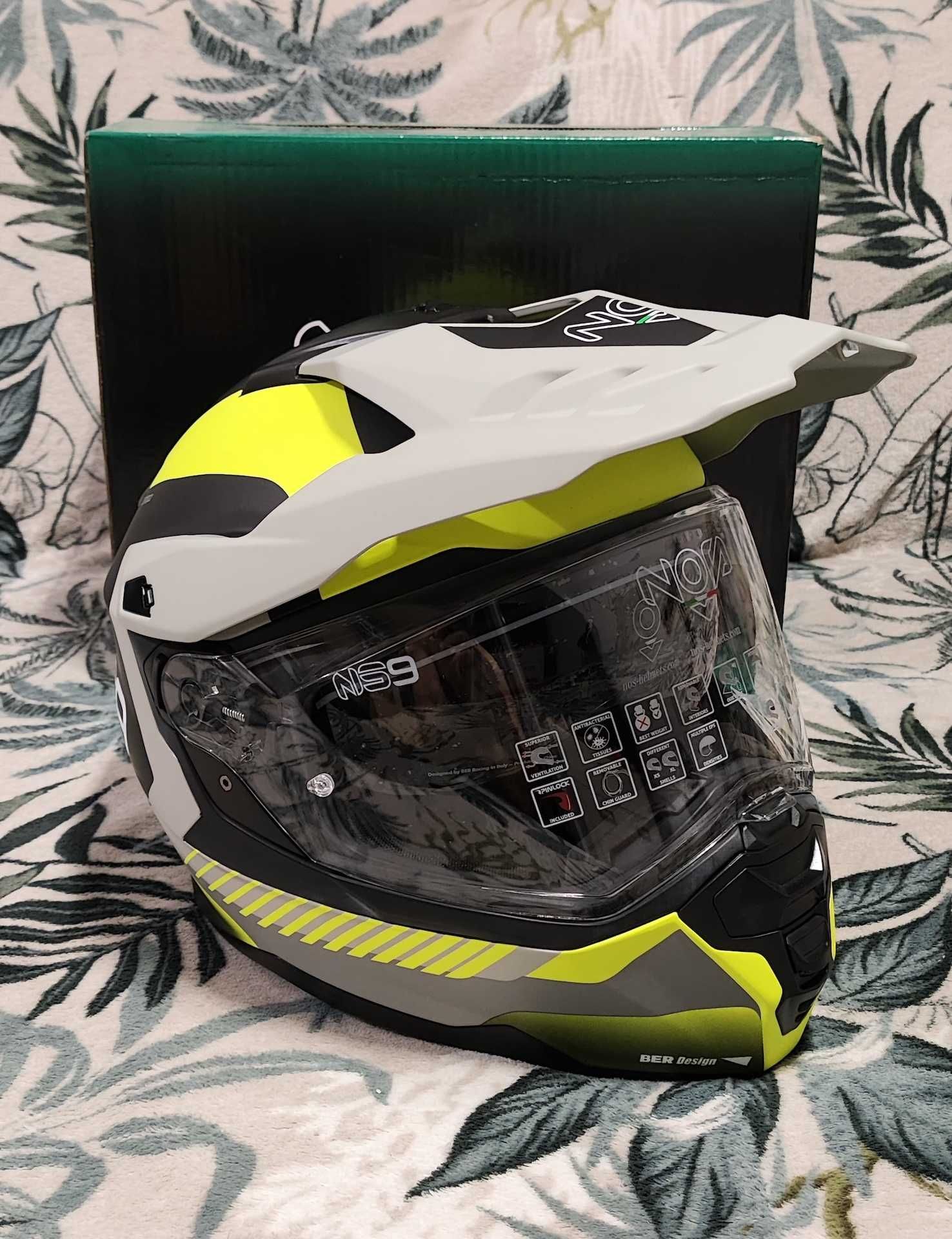 Kask ADV Enduro DualSport NOS NS-9 rozmiar XS S motocyklowy quad