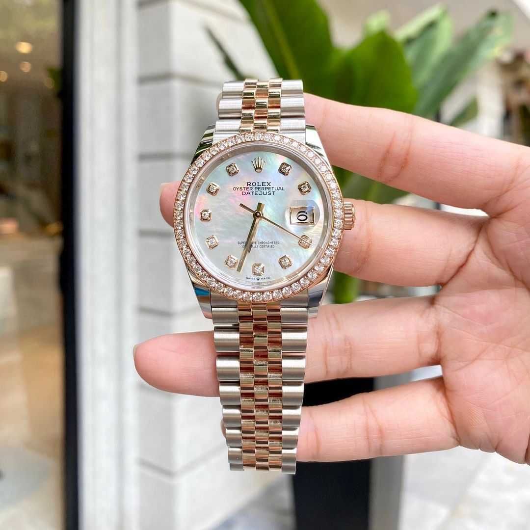 Rolex Datejust 36mm perłowa tarcza