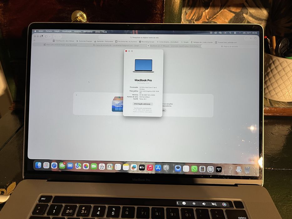 MacBook Pro 16”- Core i7-32GB Ram-512GB SSD