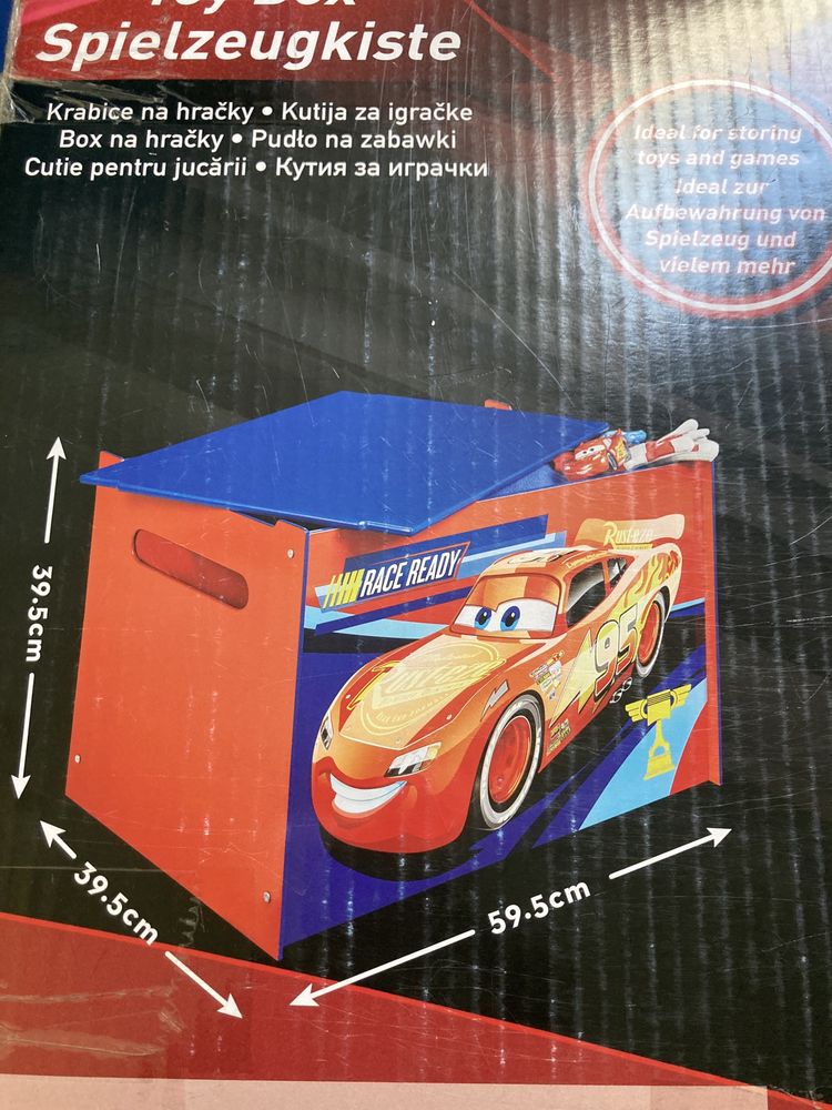 Skrzynia pudło na zabawki  cars Zygzak McQueen nowe