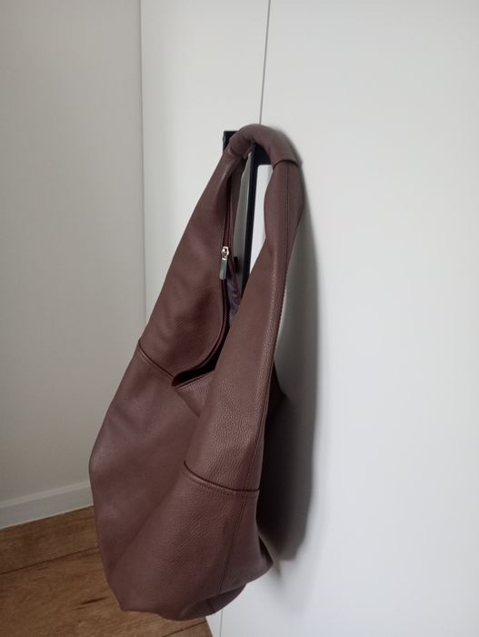 Damska, duża torebka skórzana