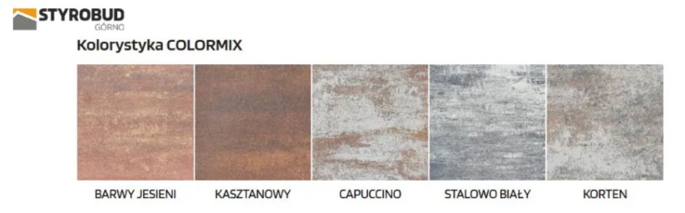 Kostka brukowa Moderno Styrobud 6cm colormix producent