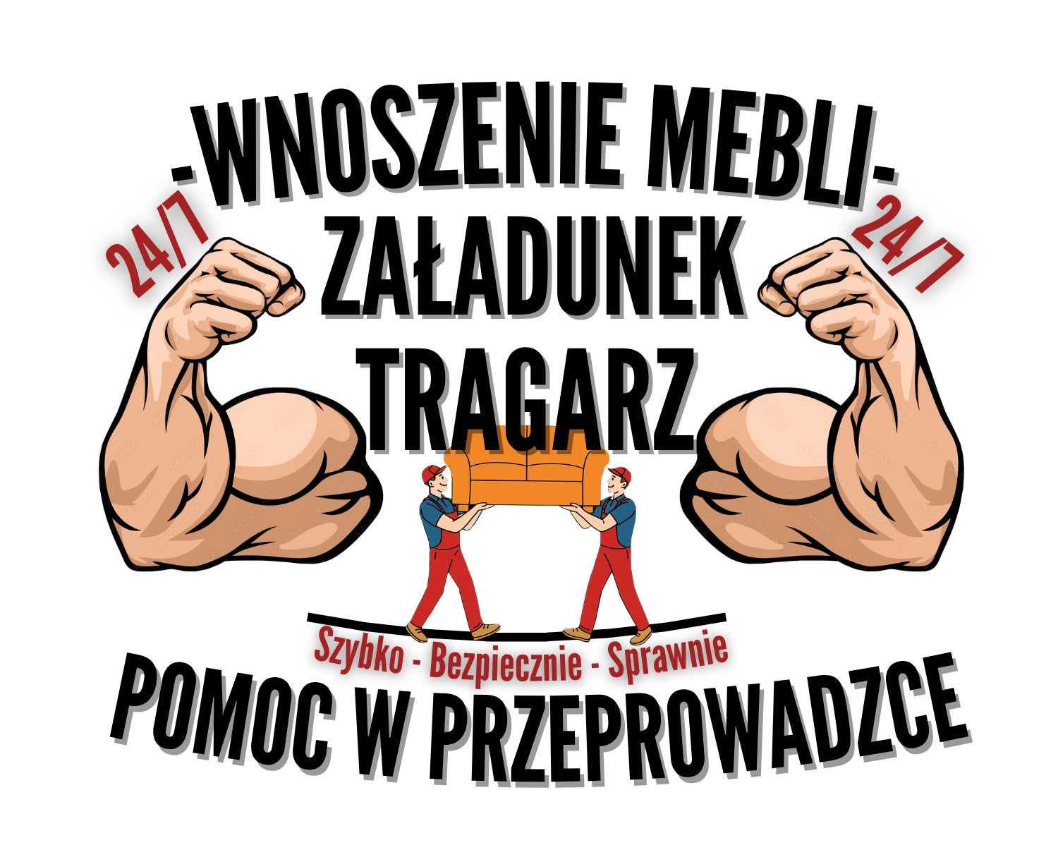 Tragarz, Pomoc w Przeprowadzce, Wnoszenie Mebli, artykułów budowlanych