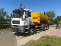 MAN TGM 26.290 6X4 SCHMIDT STARTOS II PIASKARKA PŁUG  MAN TGM 26.290 Piaskarka solarka schmidt 6x4 pług econ manual euro5