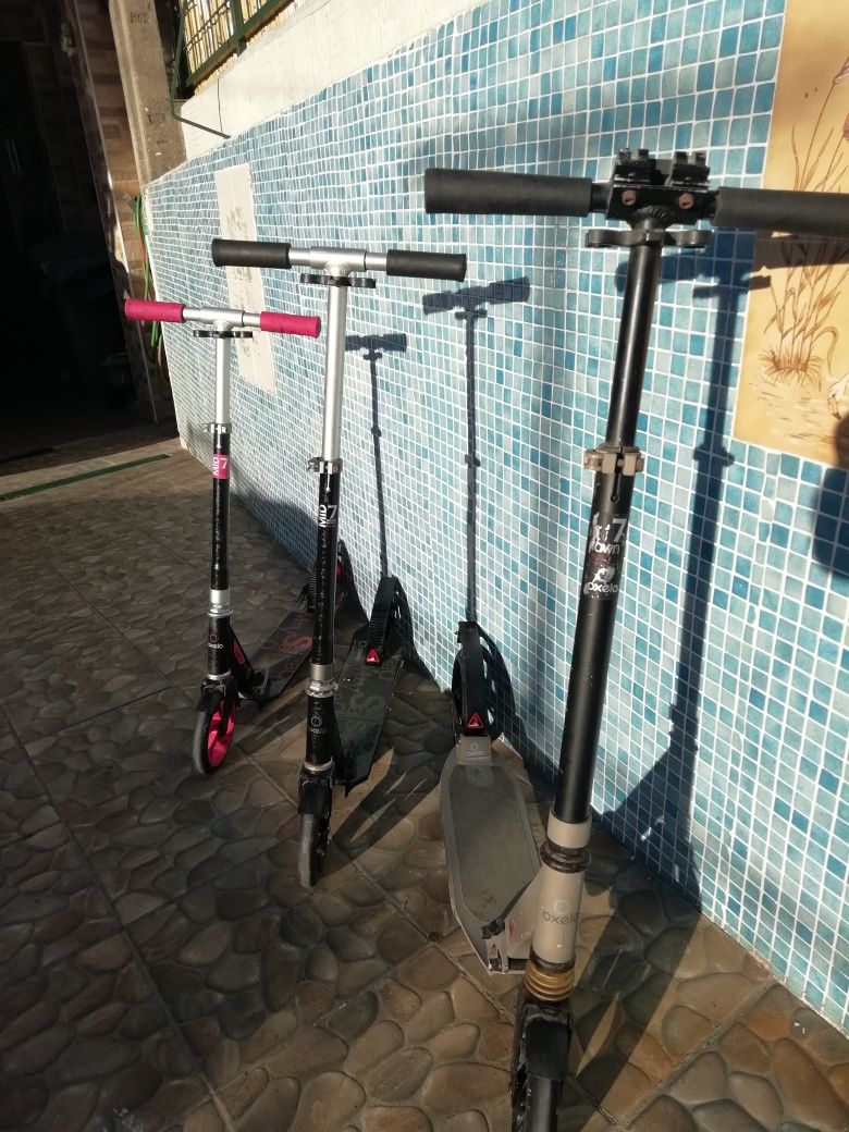 3 Trotinetes Marca Oxelo Mais Barato Q Uma Única