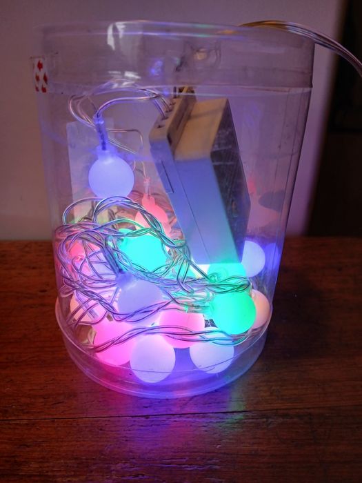 гирлянда разноцветная 30 ламп, 2.3 м