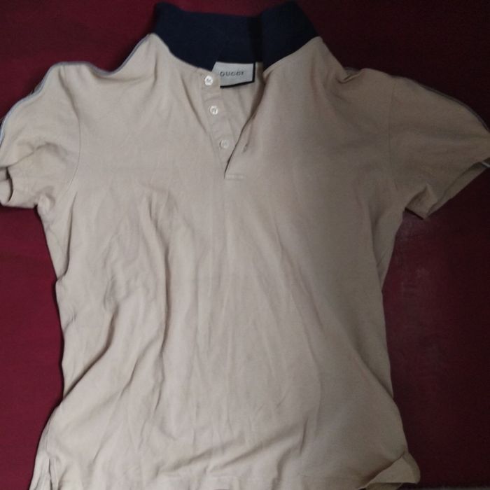 Gucci 454270 Cotton Polo Shirt with GG Web Tape