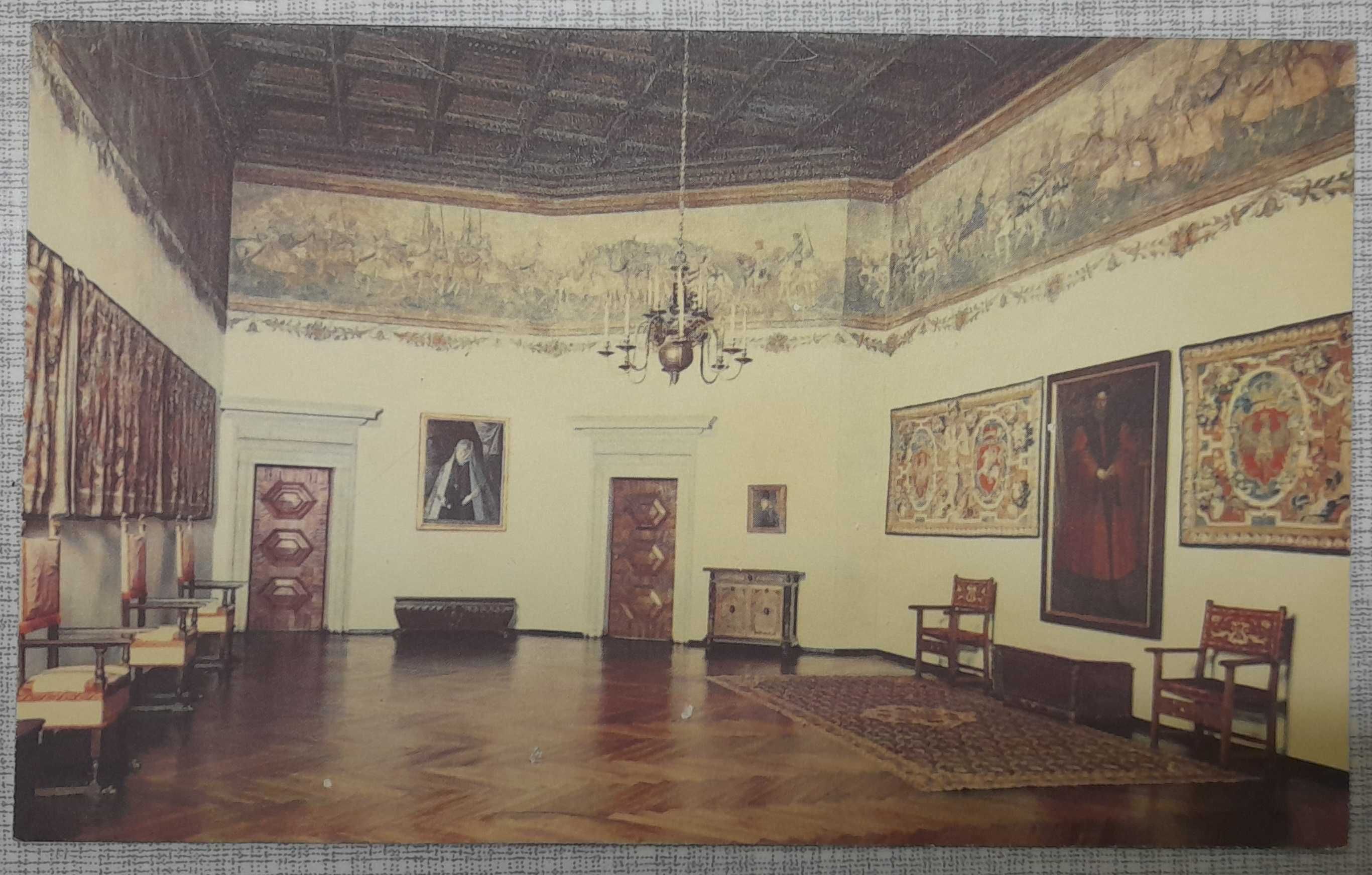 Kraków, Wawel; Sala Przeglądu Wojsk, cz. fryzu XVI w - pocztówka 1964r