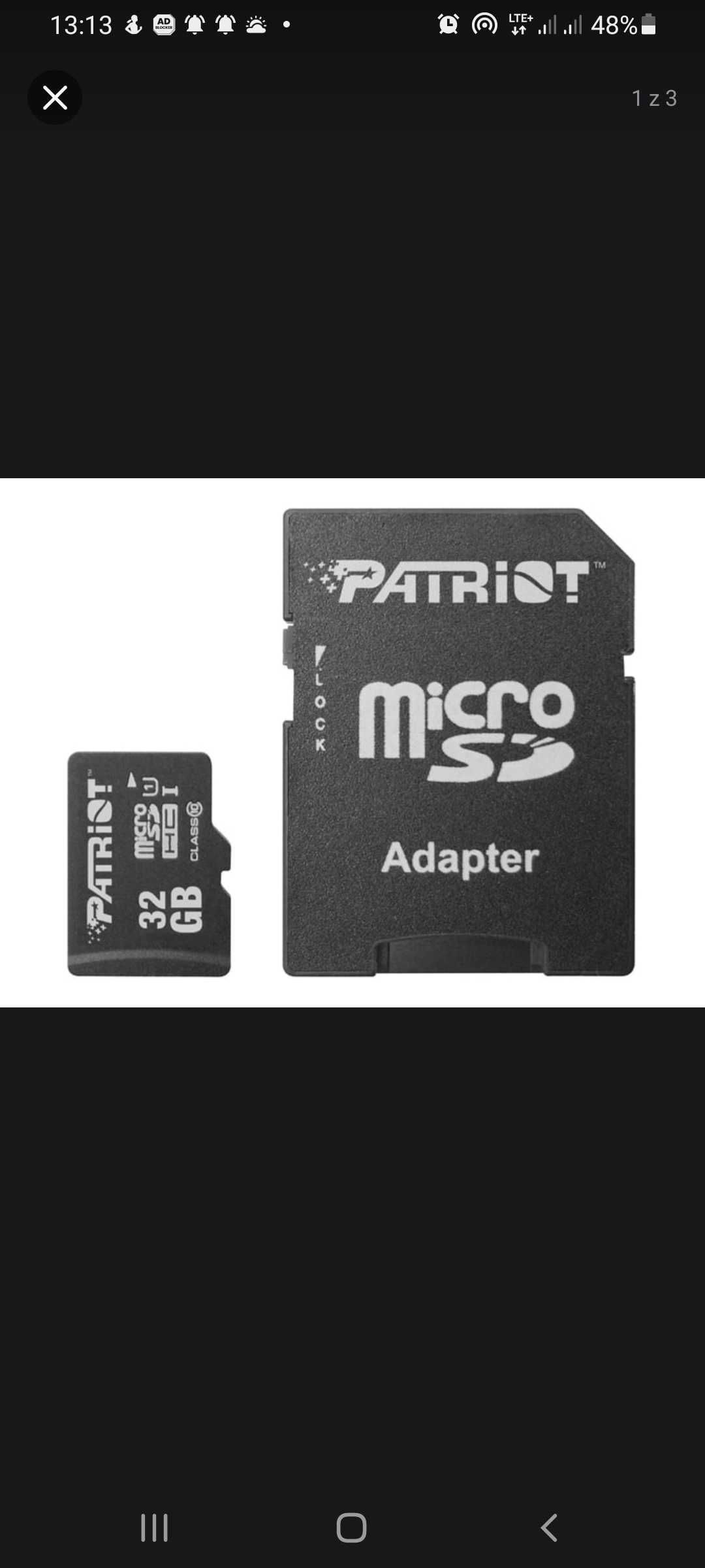 Patriot 32GB microSDHC LX Series 80Mb/s