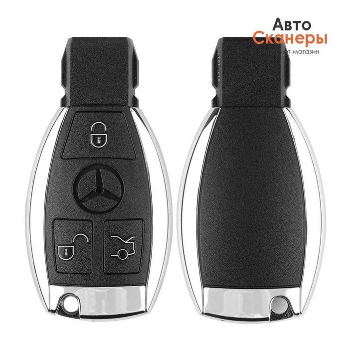 Ключ рыбка CGDI Mercedes 433/315 (с платой) 3 кнопки