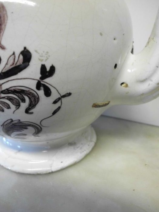 lindo antigo bule de chá em faiança portuguesa da VIANA