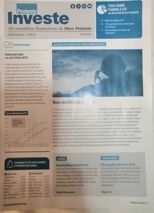 5 Proteste Investe Edição semanal 1191 I, II, III e IV e 1992 V