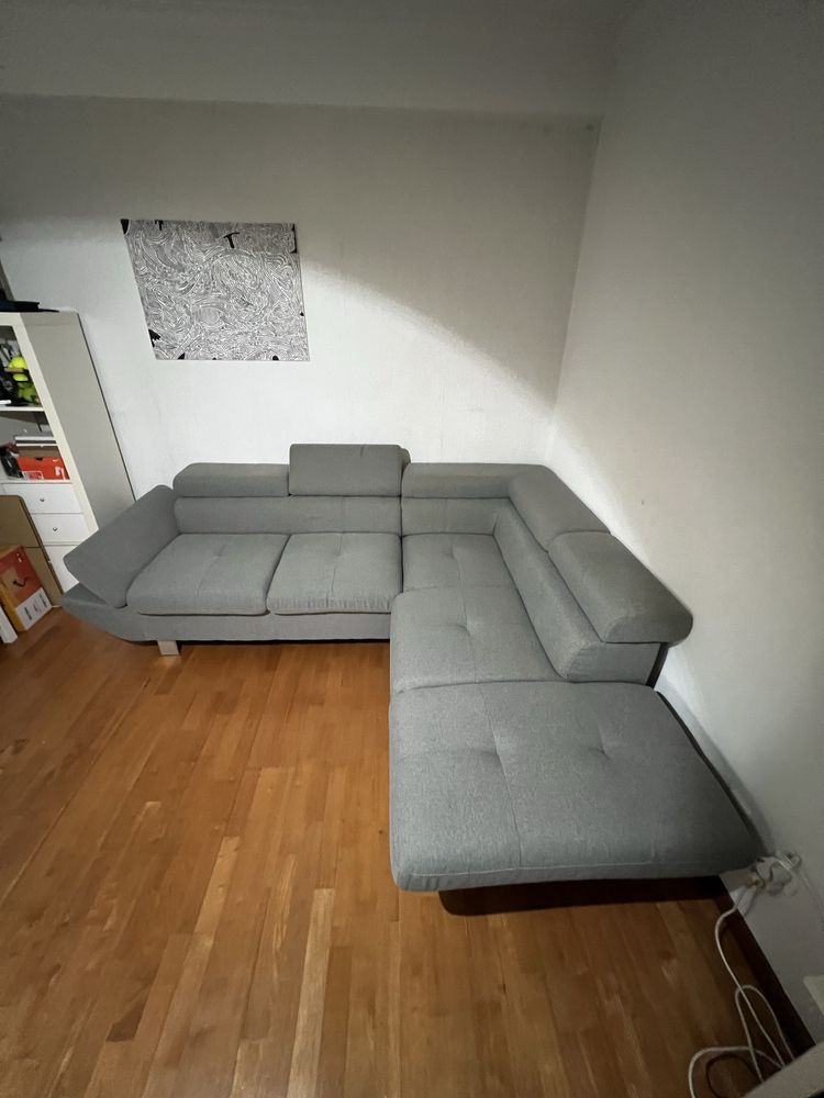 Sofá cinzento Conforama