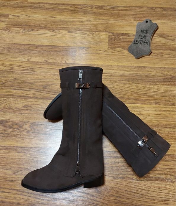 Чоботи труби шкіра в стилі GIVENCHY 3 кольори