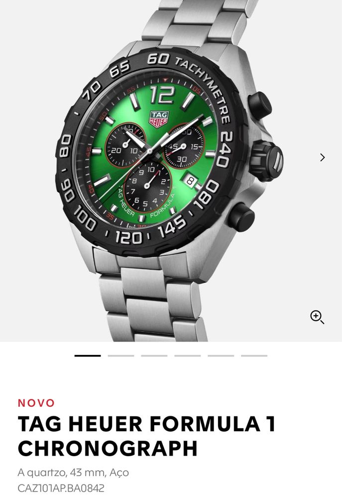 Tag F1  Chrono Green 2024