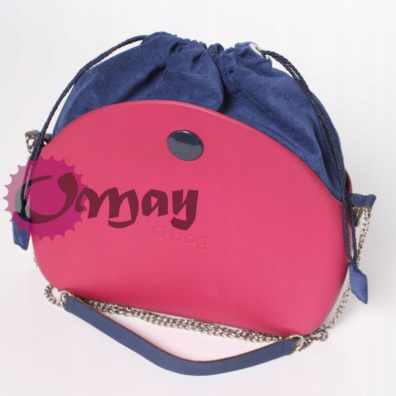 organizer OBAG MOON LIGHT worek elegancki welur granat atrament OMAY