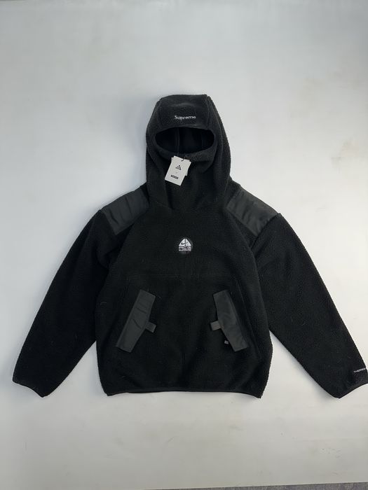 Nike ACG Supreme ninja fleece кофта шерпа флиска худи зипка черная М Л