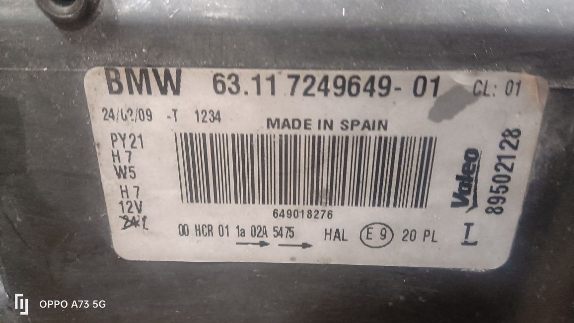 Farol BMW e81 e87 ótica original 2008
