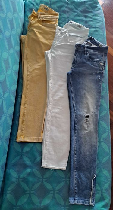 3 Calças Salsa Push up Wonder, tam.28