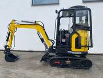 TITAN TE25  Nowa minikoparka Titan TE25 (2,5 t) z japońskim silnikiem Kubota D1105