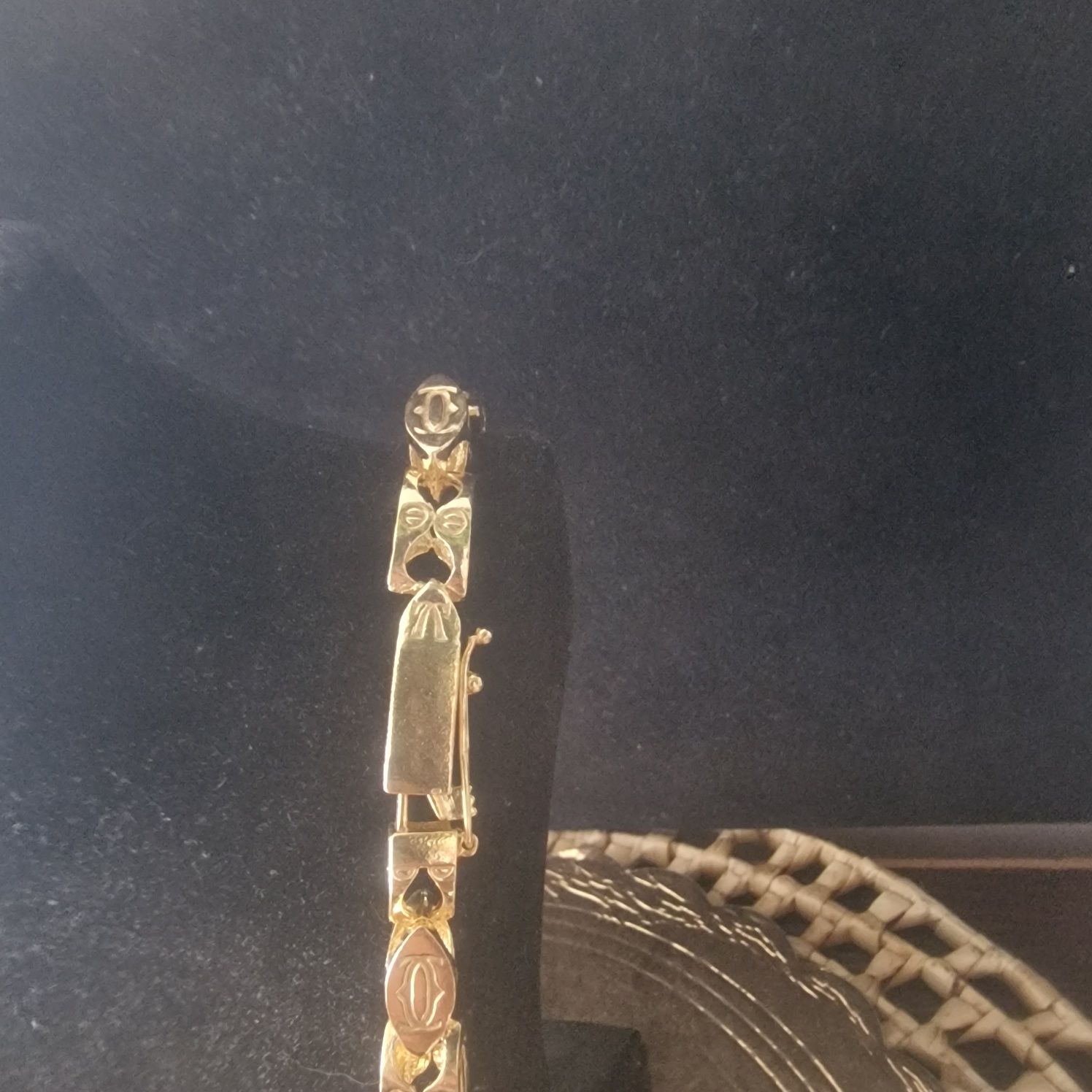 Srebny pozłacany cartier 153.40gram próba 925