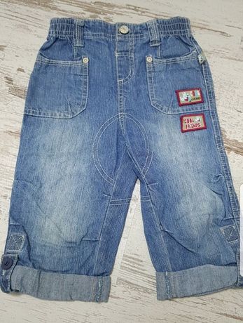 Cienkie dżinsy jeansy 86