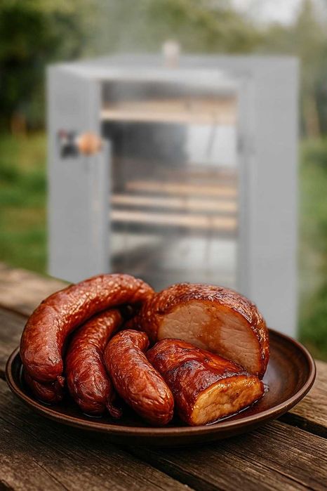 Wędzarnia Ogrodowa Domowa Nierdzewna Zestaw Palenisko INOX Wędzok