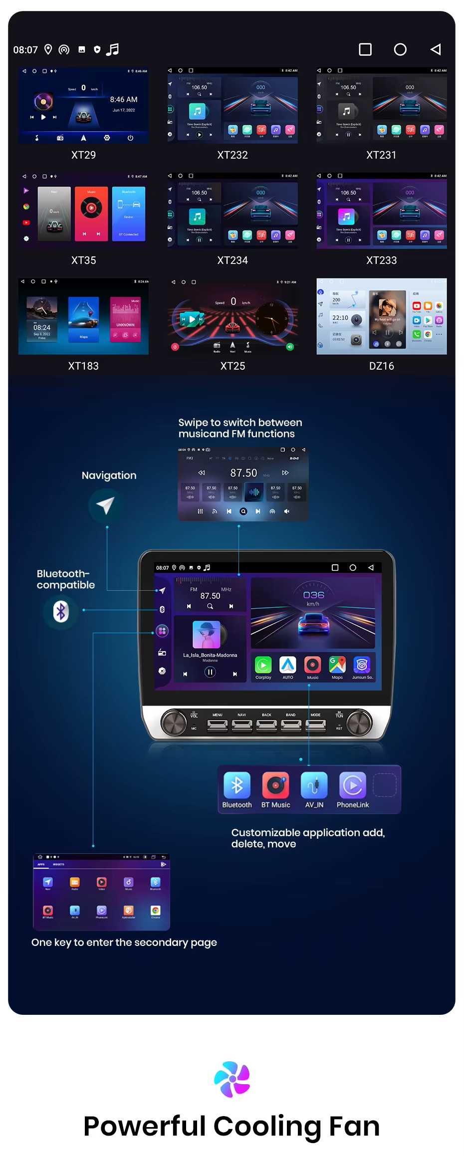Rádio Android Citroen C4L DS4 de 2012-17 CARPLAY WIFI GPS 2/32GB novo