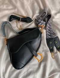 Жіноча сумочка Dior Black Saddle