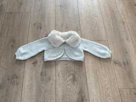 Swetr sweterek bolerko dla dziewczynki rozmiar 74 80 cm wesele urodzin