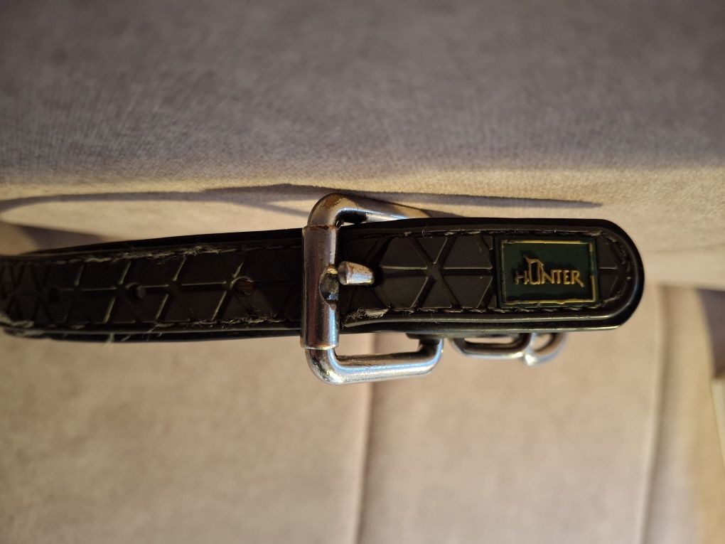 Obroża dla psa skórzana Hunter 30-38 cm czarna