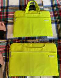 Желтая кислотная неон чехол сумка для ноутбука с MacBook 12" /Air 11''