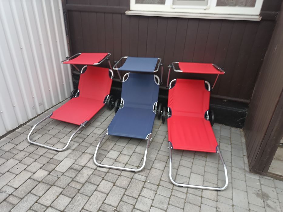 Продам лежакі для відпочинку складні компактні на колесах