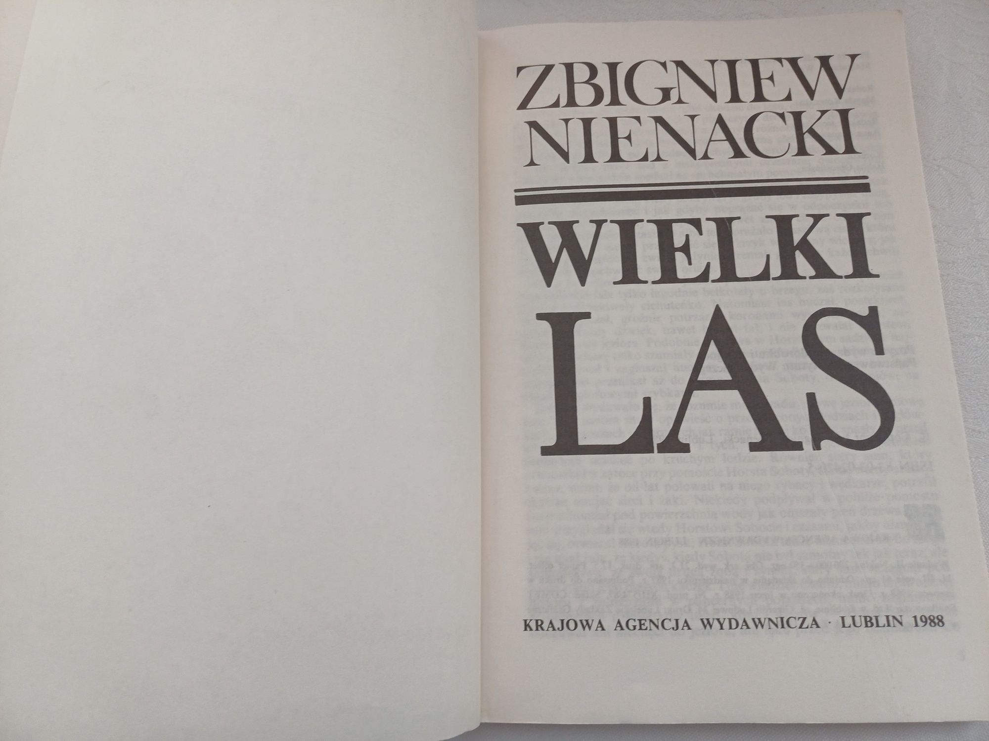 Wielki las Zbigniew Nienacki