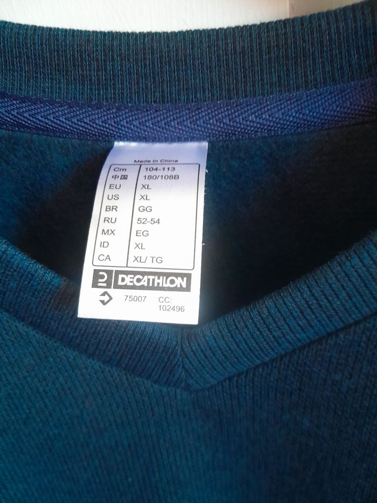 Camisola azul escuro Decathlon tamanho XL