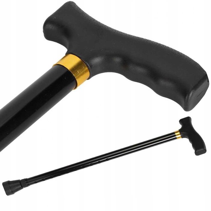 LASKA INWALIDZKA Ortopedyczna teleskopowa aluminium SKŁADANA 75 - 90cm