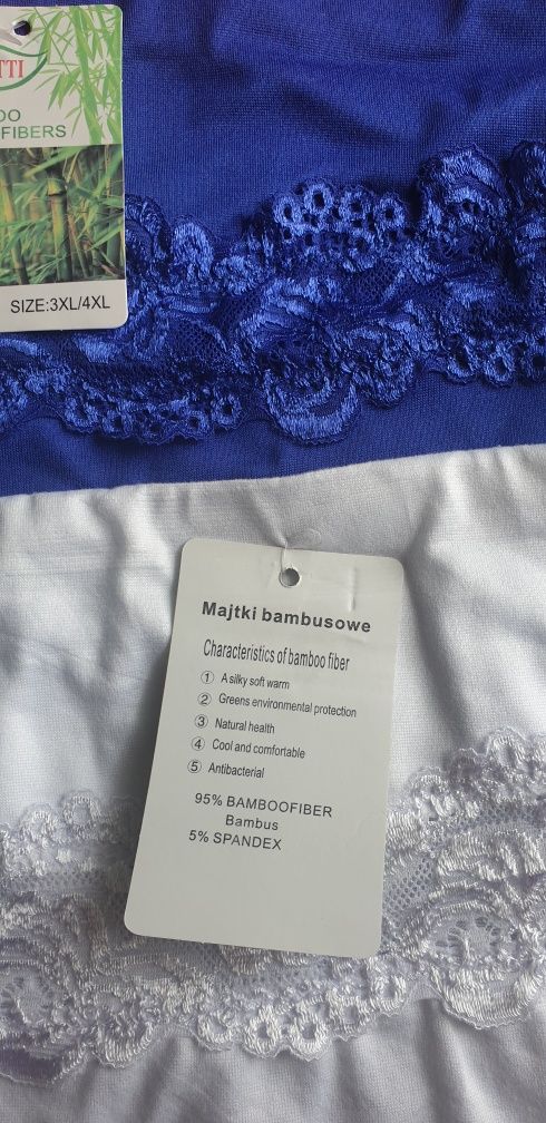 3×Damskie majtki figi z wysokim stanem 3 /4 XL