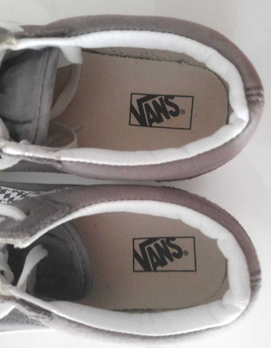 VANS Cinzentas com padrão Quadriculado | 38,5