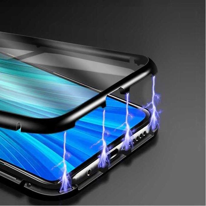Etui 3w1 Magnetic GLASS 360° - Aluminium do Xiaomi Redmi Note 8 Pro