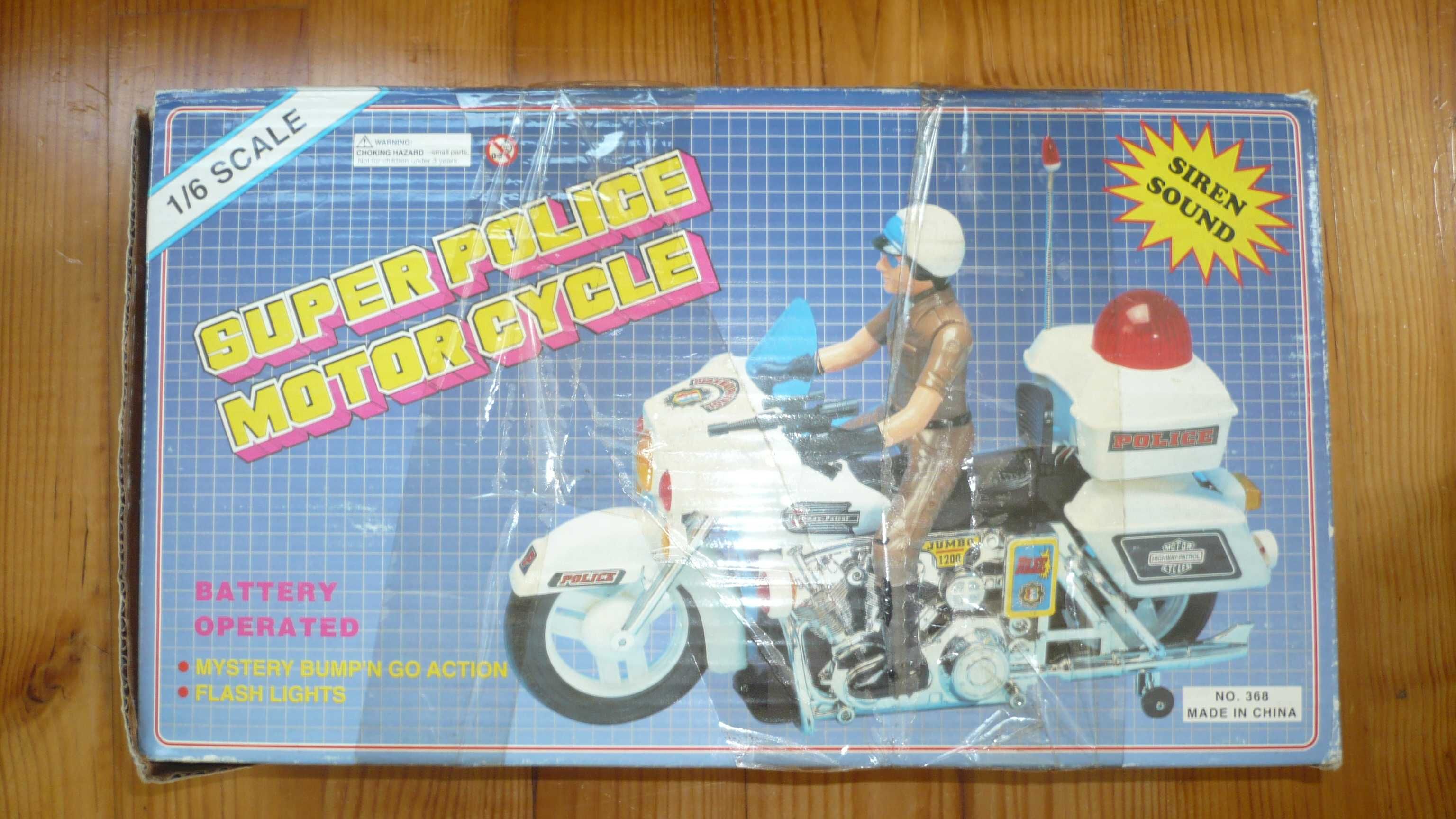 Super Police Motorcycle - Brinquedo Vintage