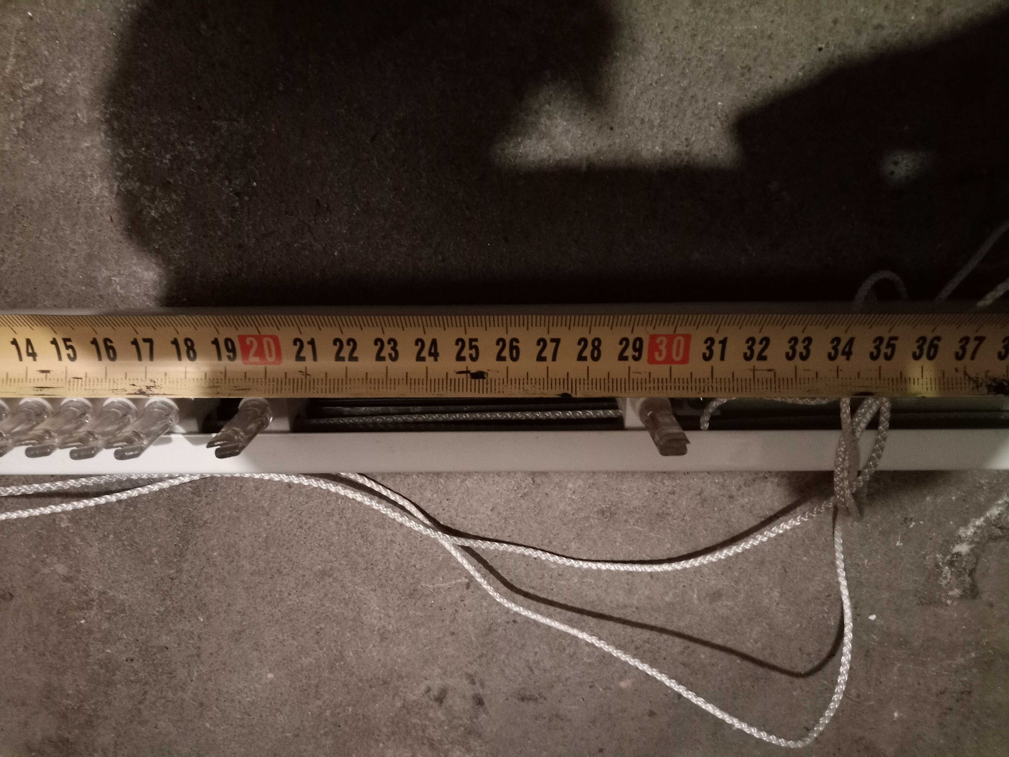 Szyny do żaluzji pionowych 119,5cm, 144cm