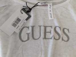 NOWY sweter GUESS szary srebrny S bluza